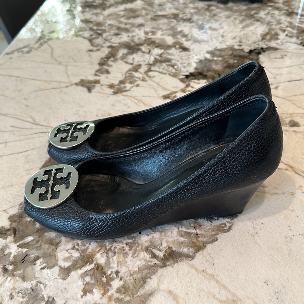 Tory Burch Leather “ Sally” Wedge